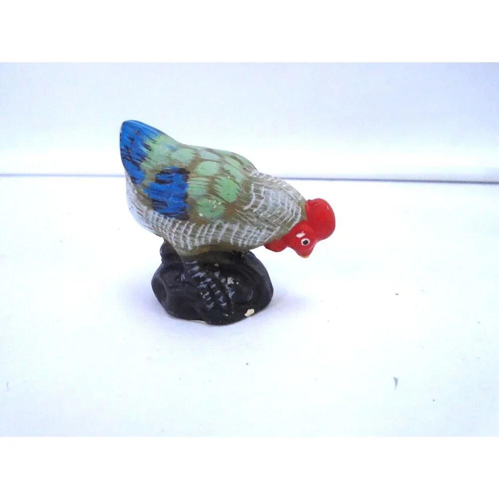 Vintage Clay Critters Rooster Lafayette IN Ceramic Resin Figurines